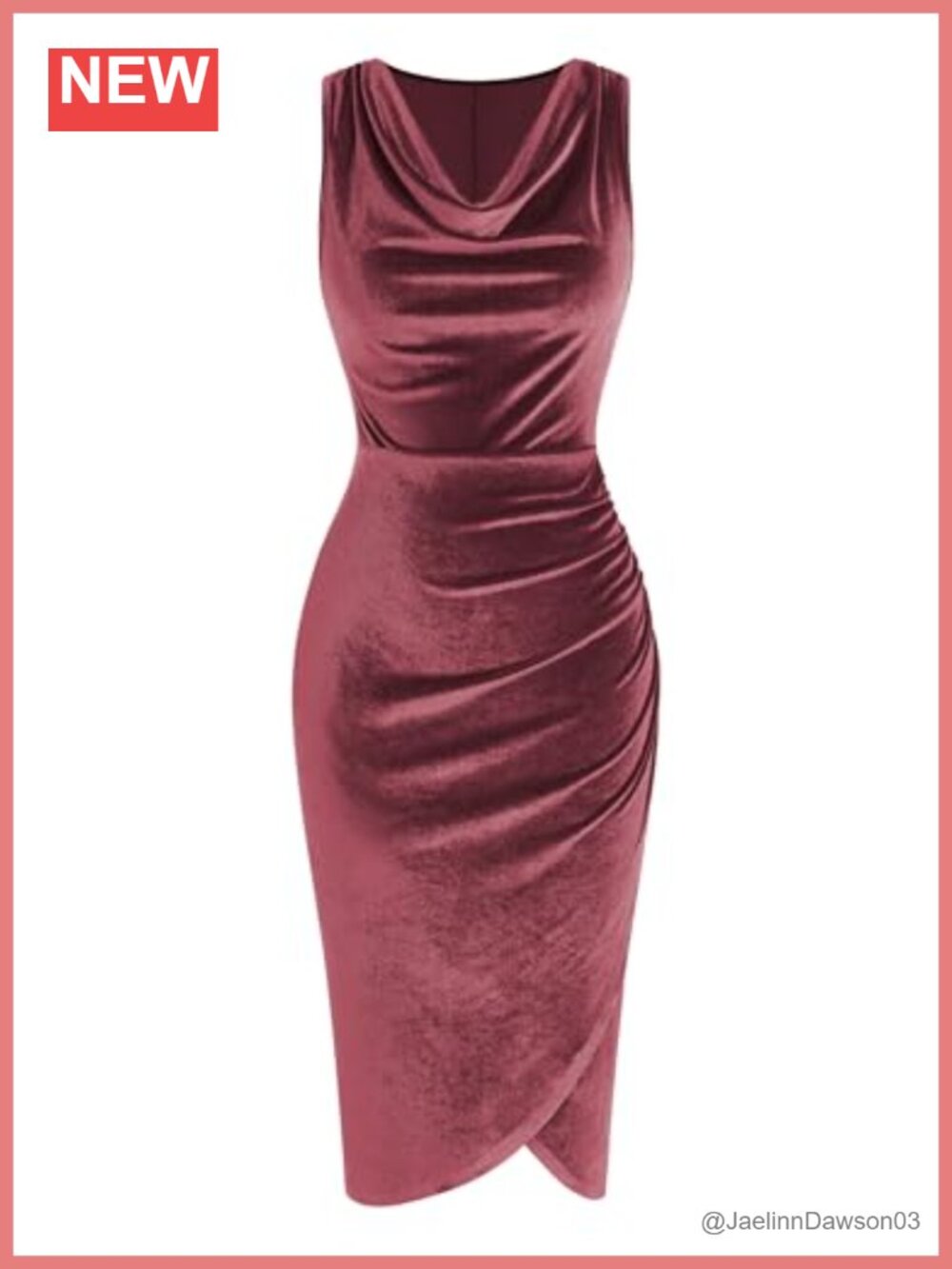 Velvet Cocktail Dress Sleeveless Ruched Bodycon Midi Wedding Guest Semi Formal